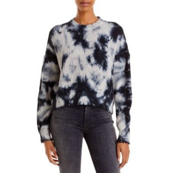 PISTOLA Eva Tie-Dye  Cropped Crewneck Sweater Womens XS - Picture 1 of 10